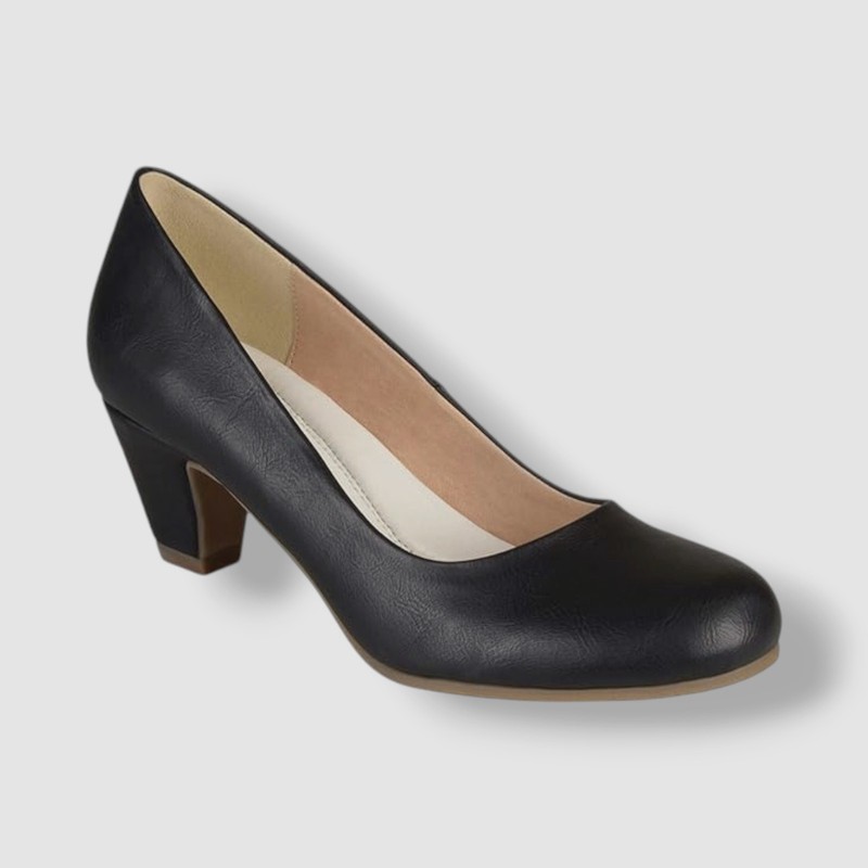 Journee Women's Black Luu Round Toe Pumps Shoes Size 10
