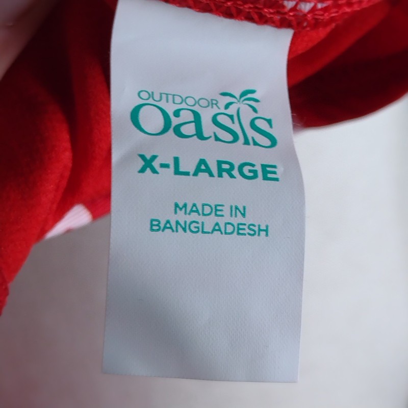 NWOT Outdoor Oasis Women's Red Stars One-Piece Swimsuit Size XL gallery