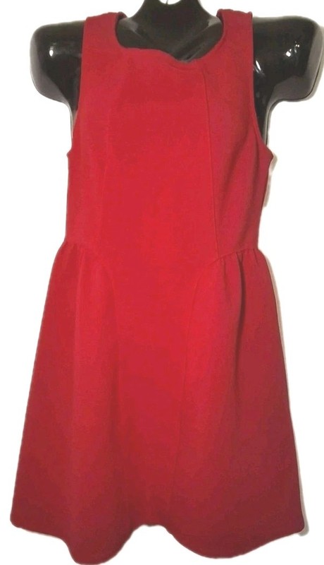 Sunny Girl Red Sleeveless Dress Size Small
