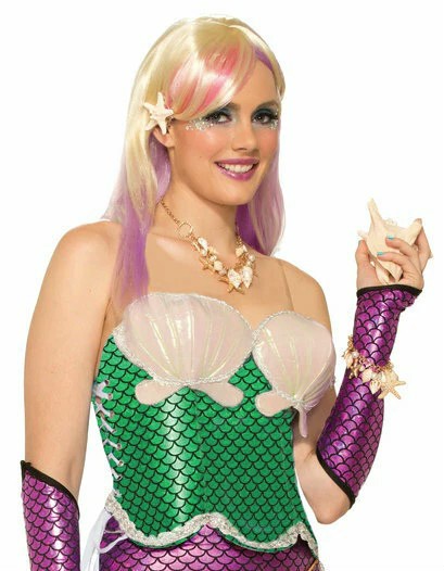 FORUM GREEN MERMAID CORSET COSTUME ACCESSORY WOMENS SIZE STANDARD/ONE SIZE 75233 gallery