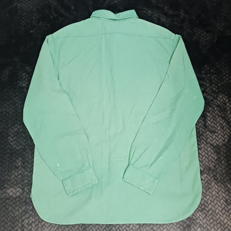 Polo Ralph Lauren Men's Classic Fit Garment Dyed Oxford Shirt Green Size L gallery
