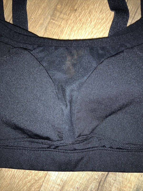 ZENSAH Women Athletic Sport Bra High Scoop Neck Ladder Strap Racerback Black 34C gallery