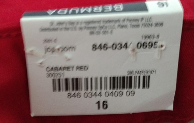 St Johns Bay Womens Bermuda Shorts Size 16 NWT, Cotton 98% spandex 2% gallery