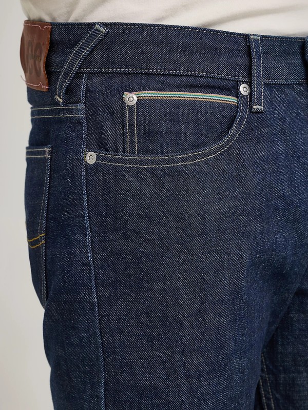 Lee x Paul Smith 101 Rider Men’s Selvedge Denim Jeans in Rinse RARE NEW 33x34 gallery