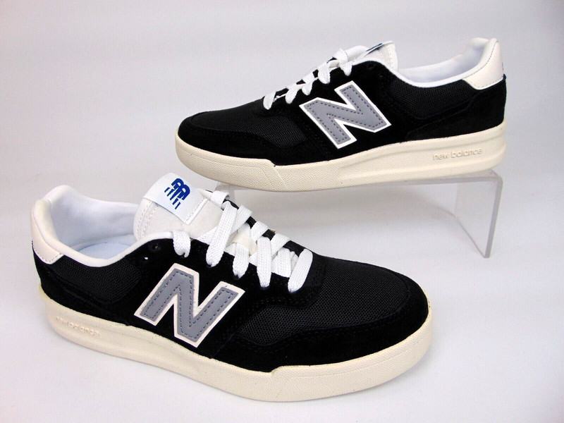 New Balance CRT300O2 Casual Court Sneaker Kids Lace Up Size 4.0 K, Black Leather gallery