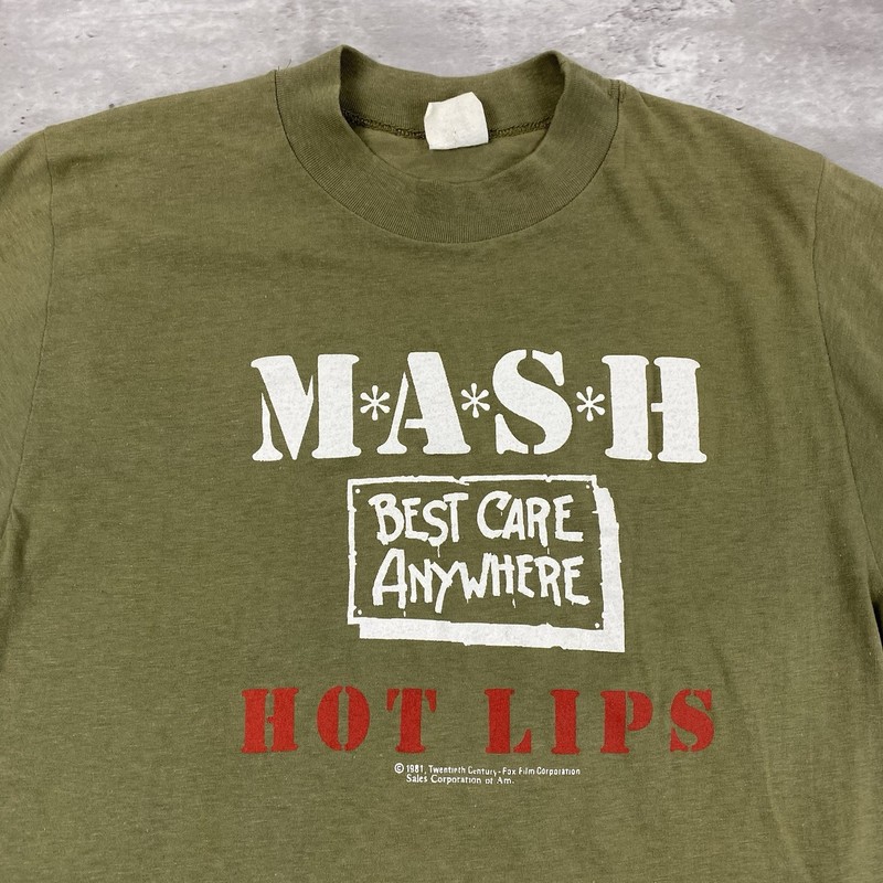 vintage 1981 MASH HOT LIPS t shirt 70s 80s tv show promo 20th Century Fox Film gallery