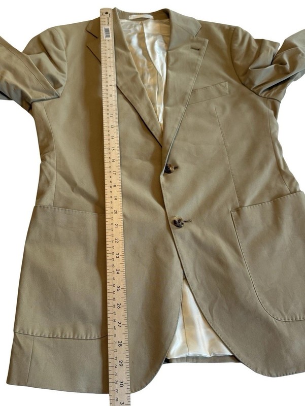 Proper Cloth Mens Duca Visconti Beige Measured The Stretch Cotton Waverly Jacket gallery