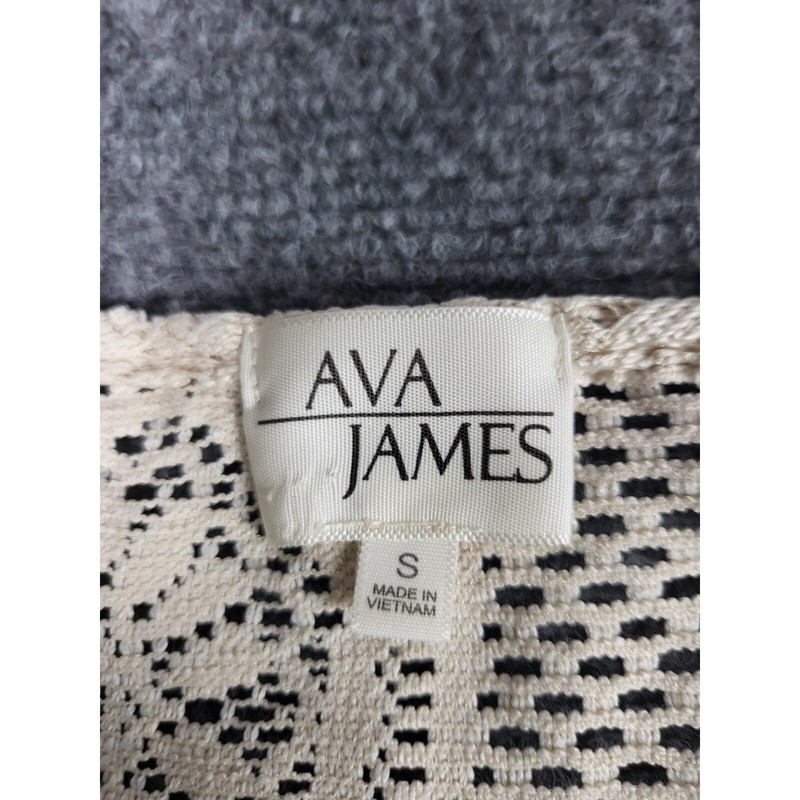 Ava James Crochet Swim Suit Cover Up Women Sz S White Travel Island Beachwear gallery