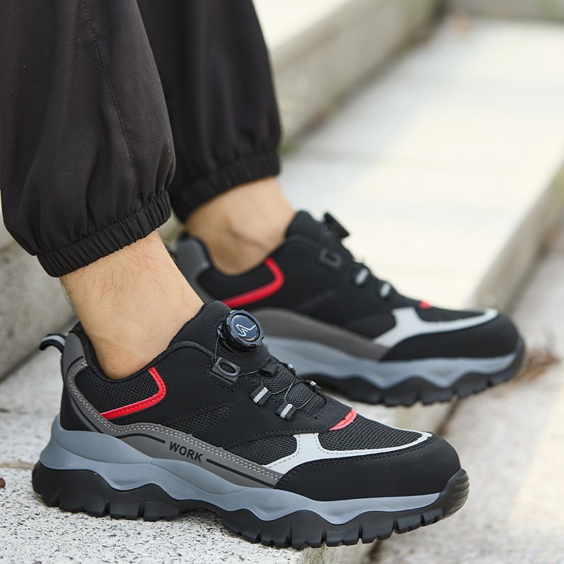 Work Safety Shoes For Men Breathable Work Sneakers Steel Toe Shoes Anti-puncture gallery
