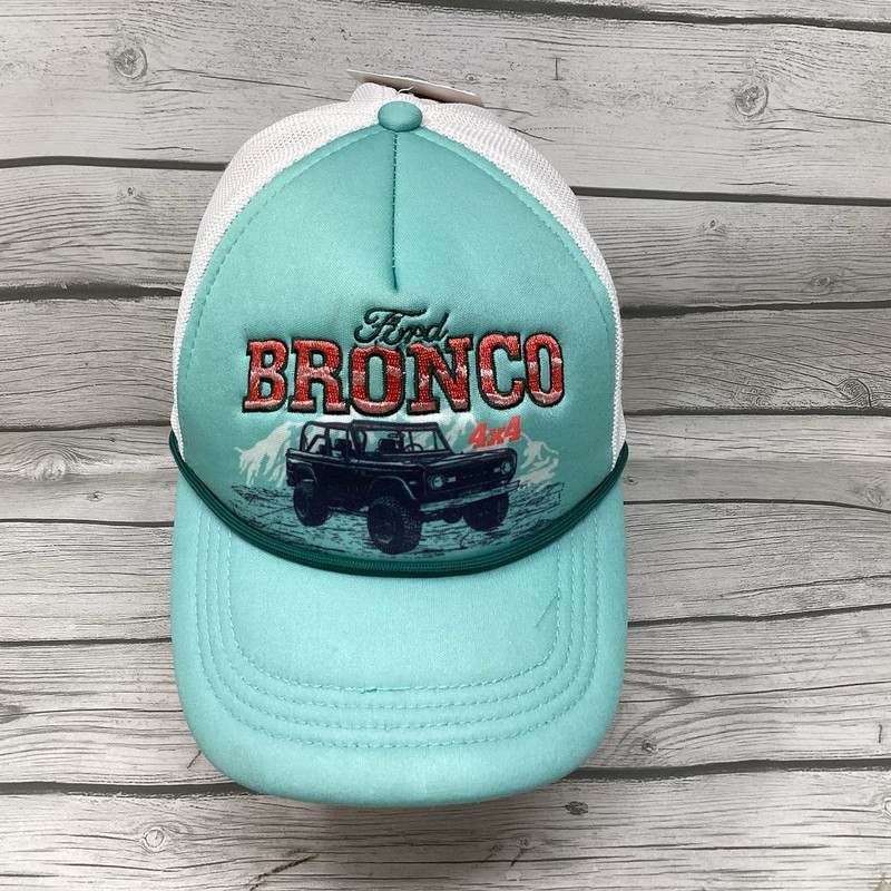 Ford Bronco Trucker Snapback Teal White