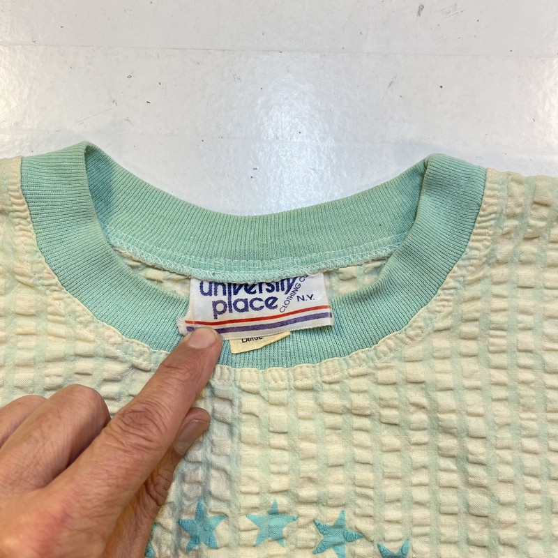 VINTAGE PARAMOUNT MOVIE STUDIOS WAFFLED SHIRT SWEATSHIRT Sz L UNIVERSITY PLACE gallery