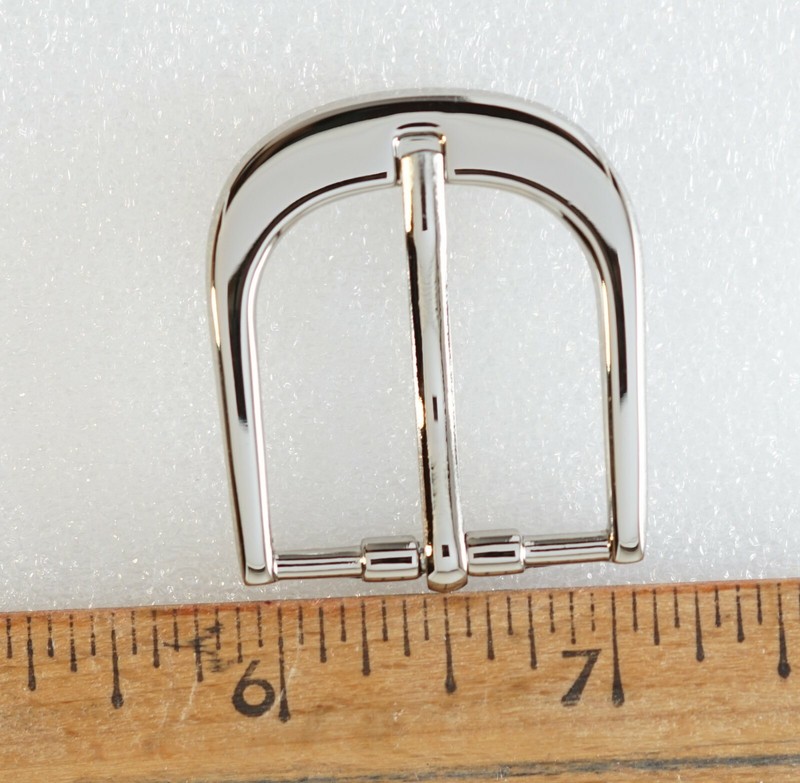 1 inch(25mm) pin belt buckle(#216S) excellent quality silver color finish. USA. gallery