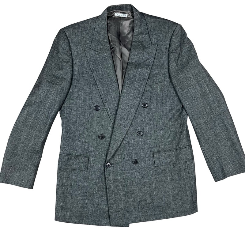Belvest Tailored Man Blazer Mens 40R Gray Wool Cashmere Made Italy