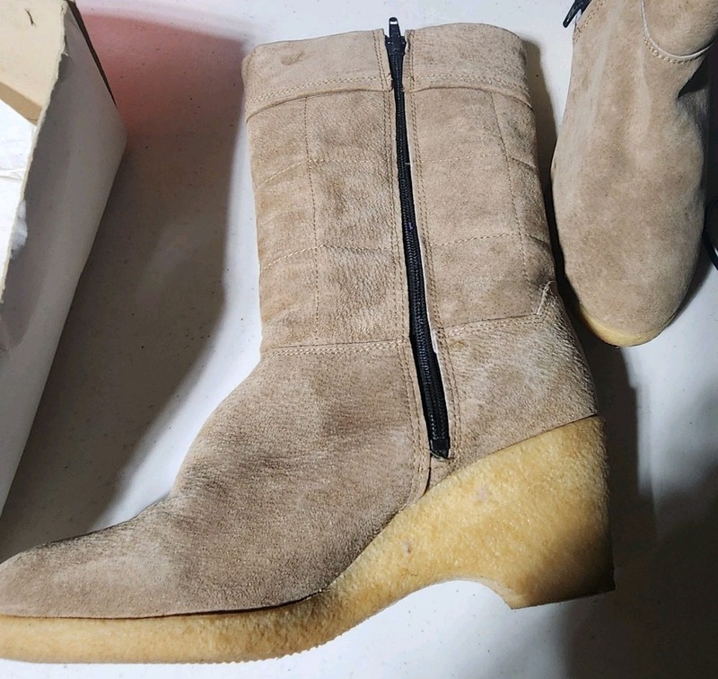 Winter Suede Wedge Boots gallery