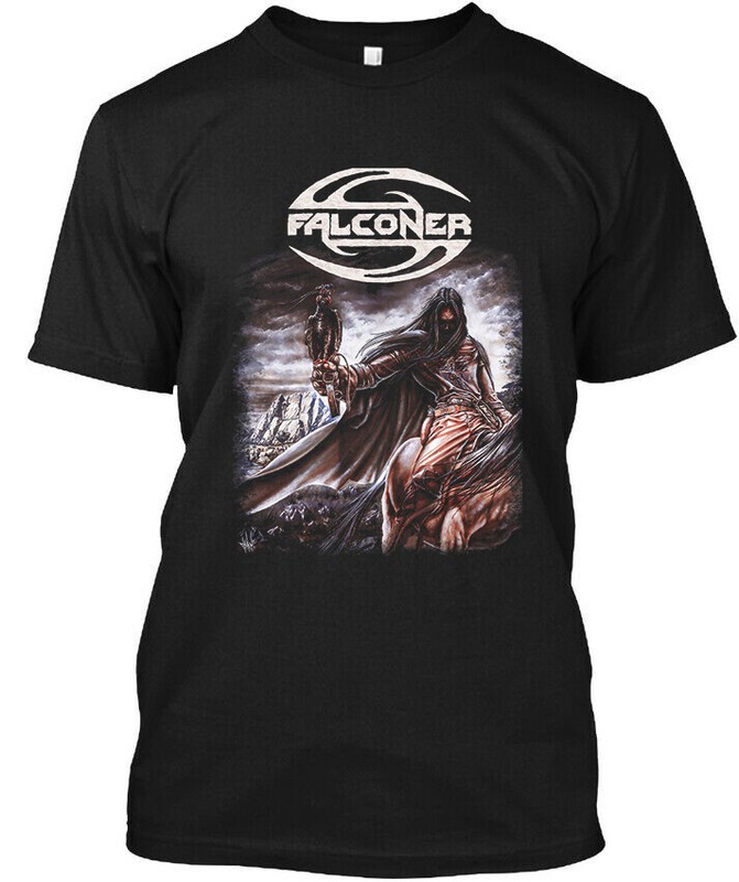 New POPULAR! Falconer Swedish Music Retro Graphic Art Vintage Logo T-Shirt S-4XL