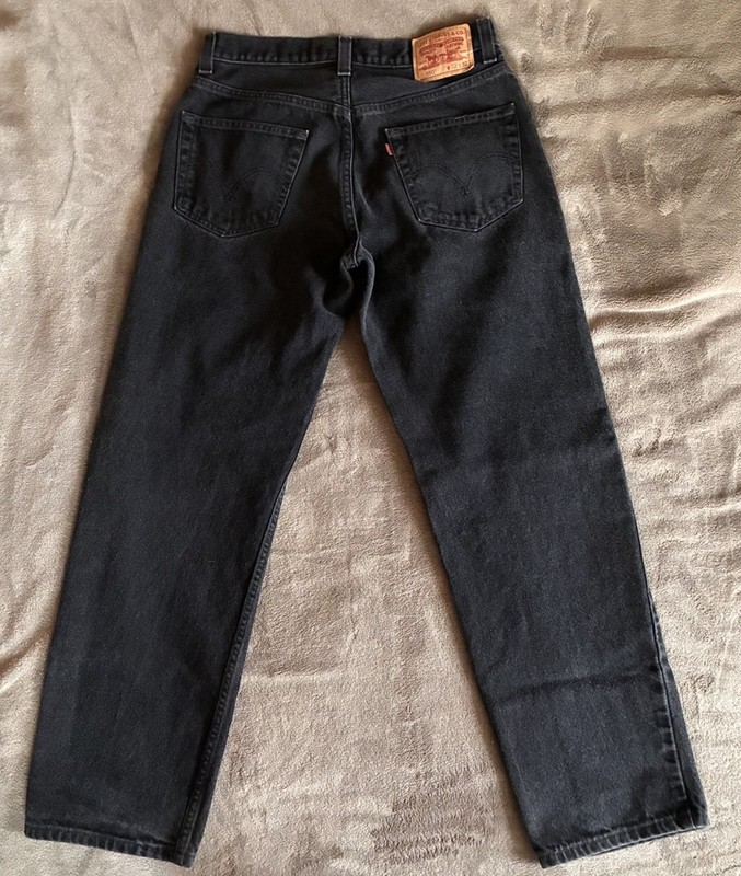 Levi’s 550 Men’s Size 32x32 Black Jeans Relaxed Taper Leg gallery
