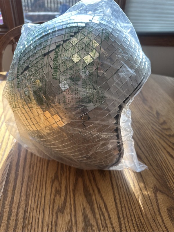 Disco Ball Helmet Party Decoration W Visor- Disco Club Hat