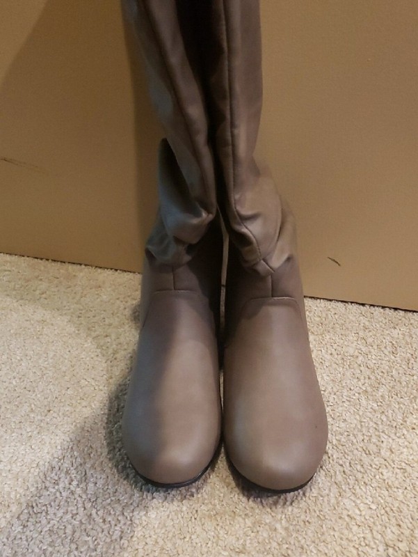 NWOB Journee Collection Women's Taupe Mid-Calf Slouch Boots gallery