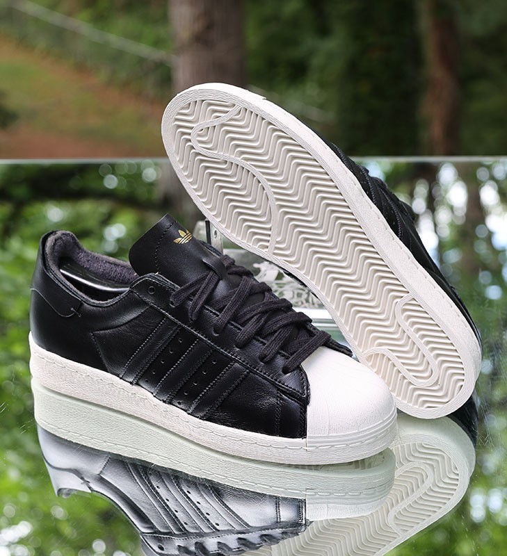 Adidas Superstar 82 Black Off White Gold Men’s Size 9.5 Custom GW1799 gallery