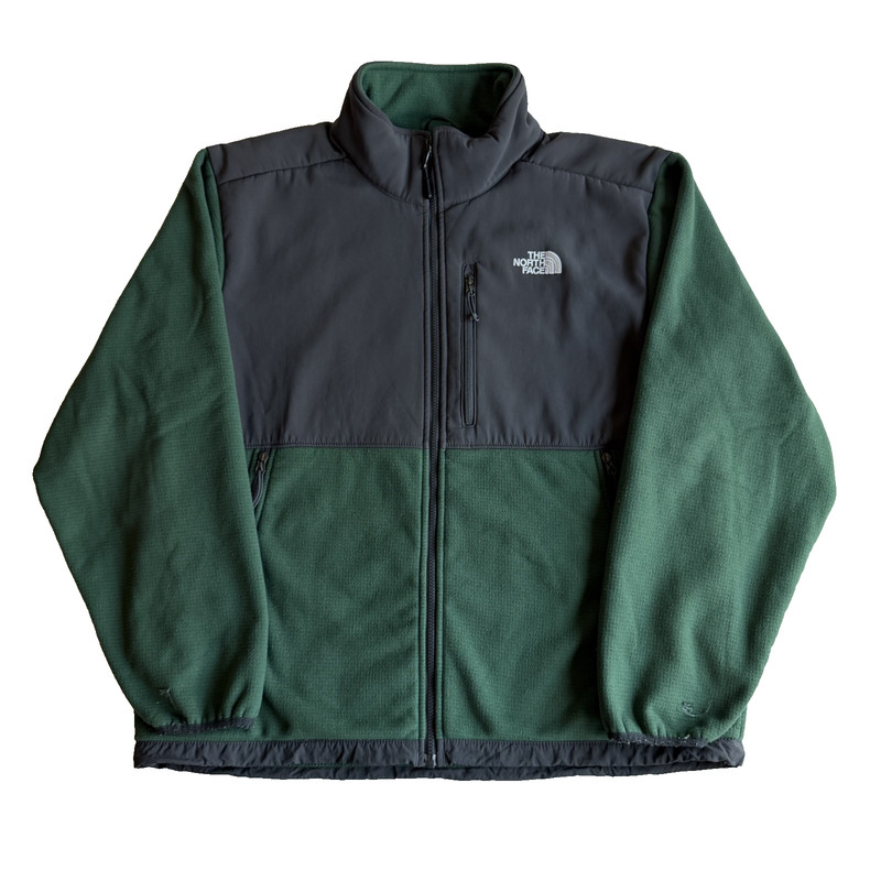 The North Face Denali Men’s Full Zip Jacket Green Fleece Size XL