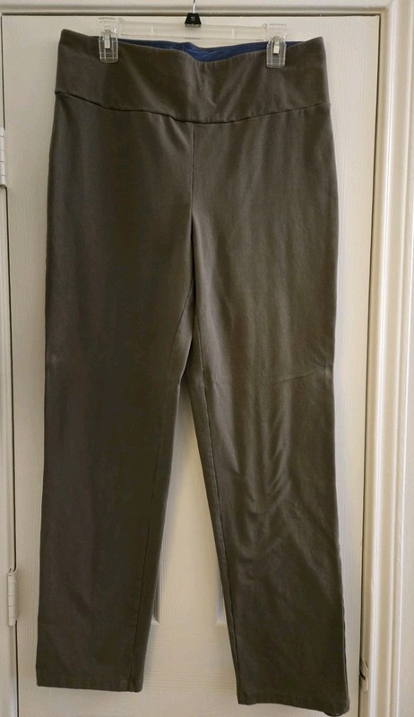 Women with Control Brownish Stretch Pants Sz Lg Tall FREE SHIPPING