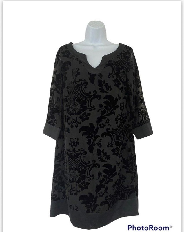 Merona burnout velvet shift dress size medium