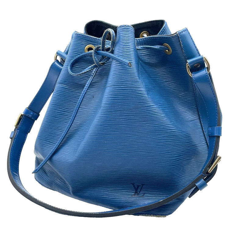 Louis Vuitton Noé Bucket Bag Blue Epi Leather Toledo Blue Near Mint Authentic
