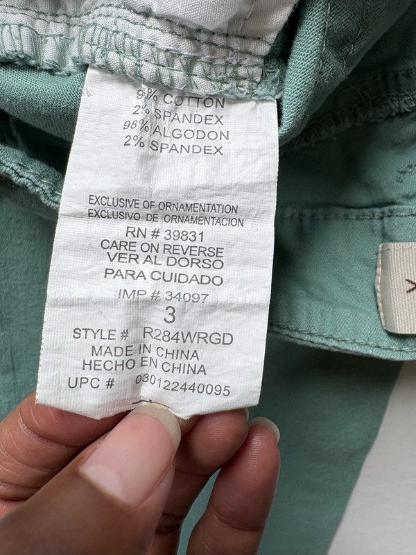 Rewind Skinny Jeans Juniors 3 Mint Green Low Rise gallery