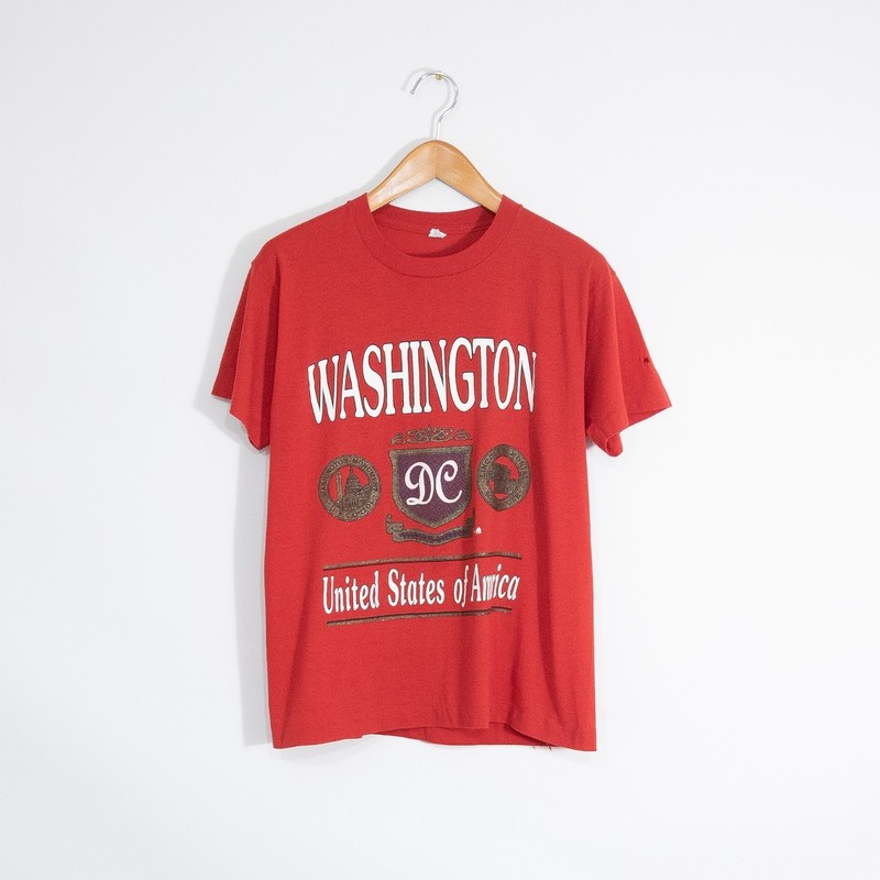 Vintage 80s Washington DC Tourism T Shirt Mens Large – Single Stitch Distressed