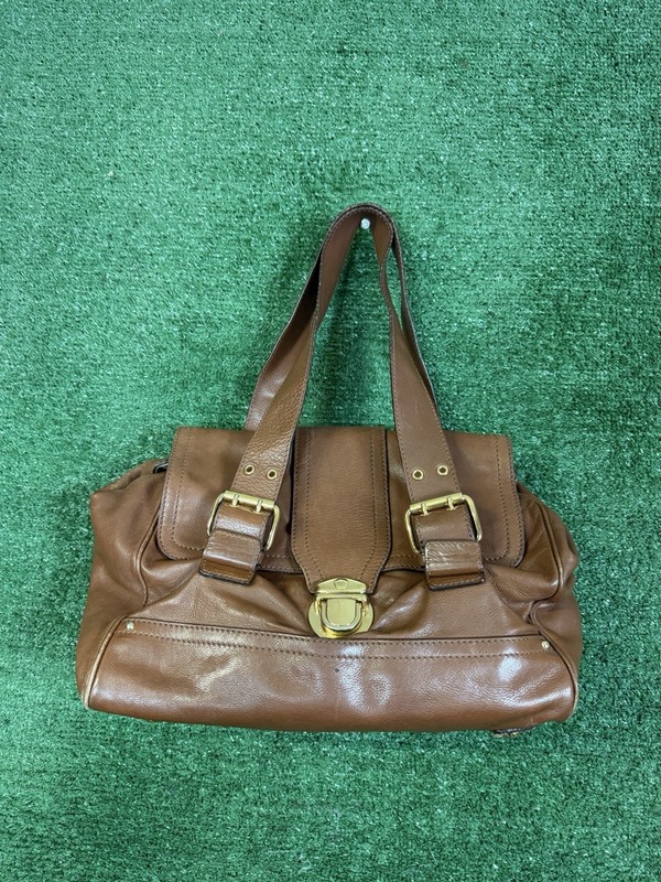Marc Jacobs Shoulder Bag Y2K Vintage Brown Leather Authentic