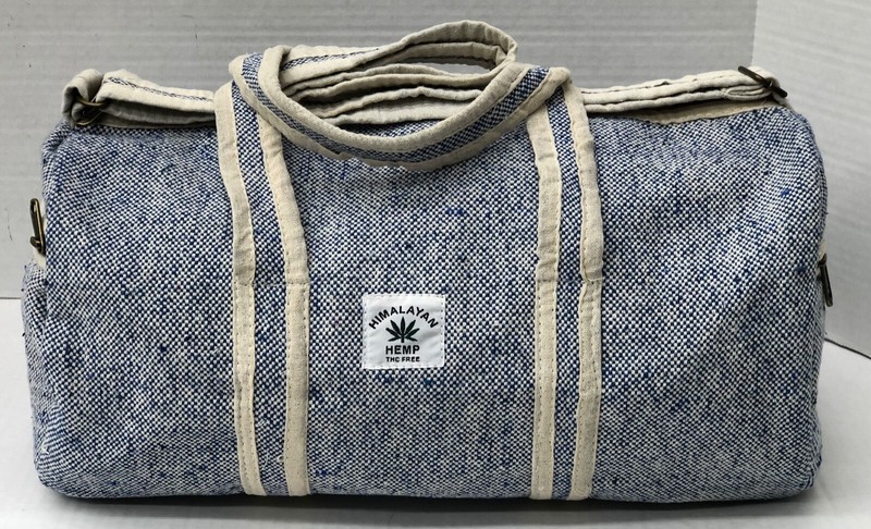 Artisan Himalayan Blue Beige duffel bag Travel Bag “Pattern and color may varies