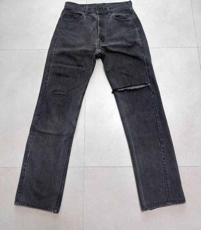 Vetements X Levi's Back Logo Black Denim Pants gallery
