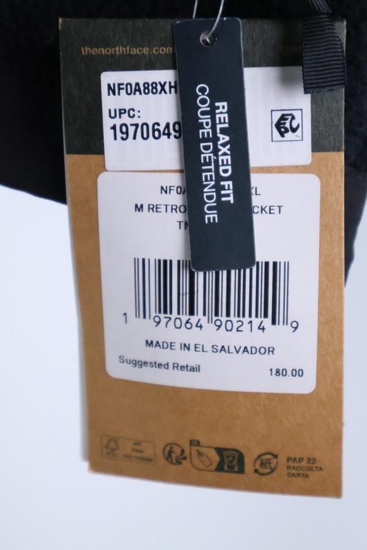 The North Face Retro Denali Fleece Jacket Armpit Zip Black Sz XL NWT Read gallery