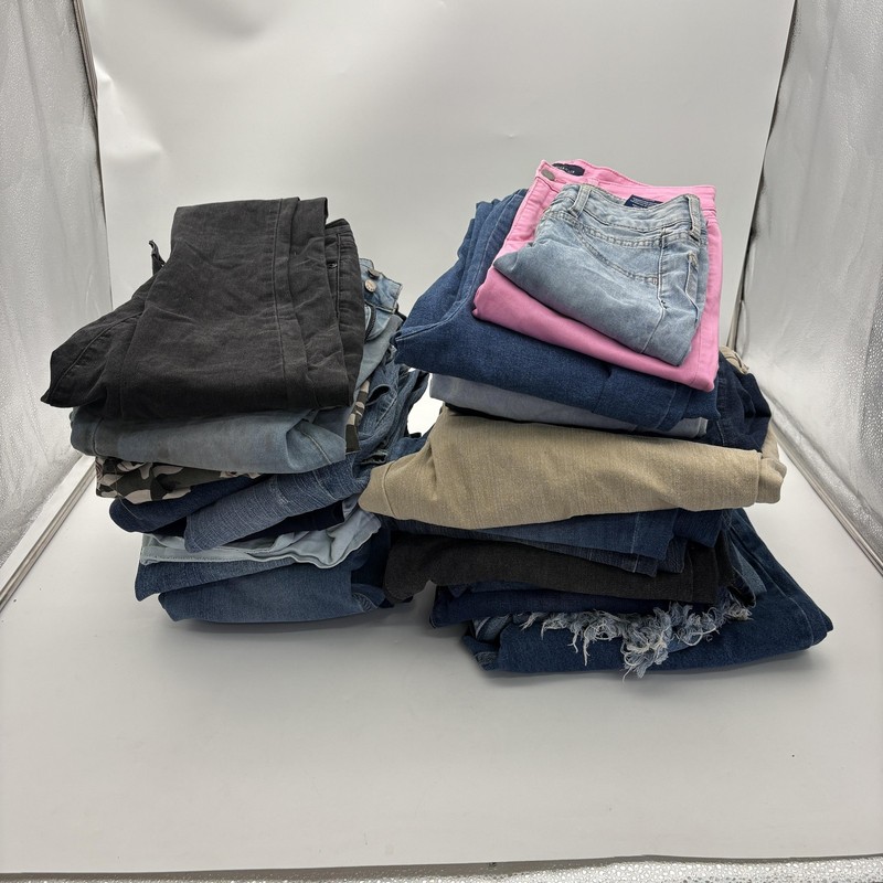 Mixed Womens Jeans Reseller Lot Mixed Brands Sizes Blue Denim Wholesale Pants gallery