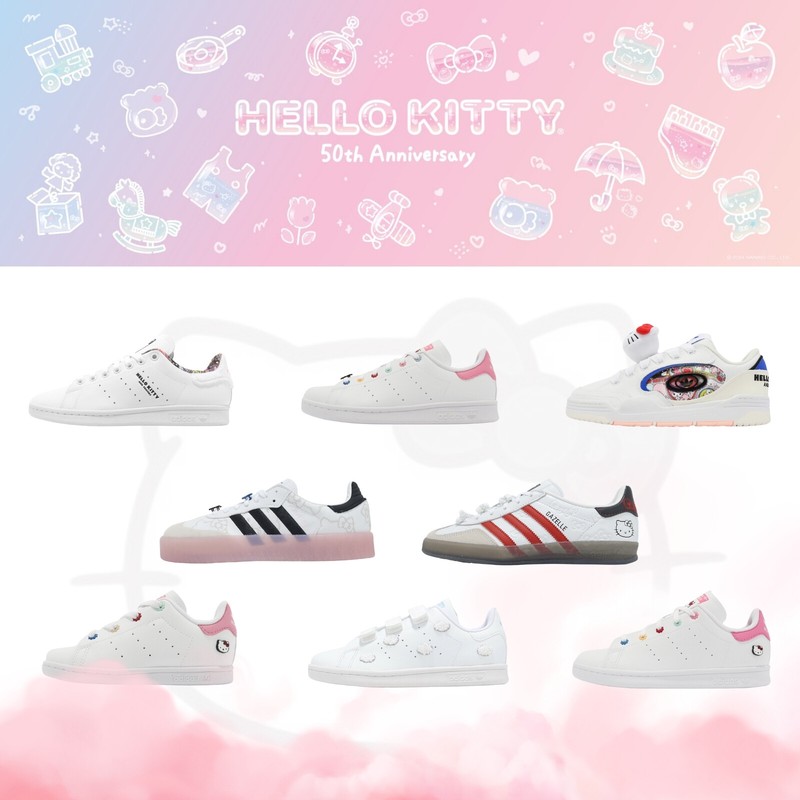 adidas Originals x Hello Kitty 50th Anniversary Women Kids PS TD Shoes Pick 1