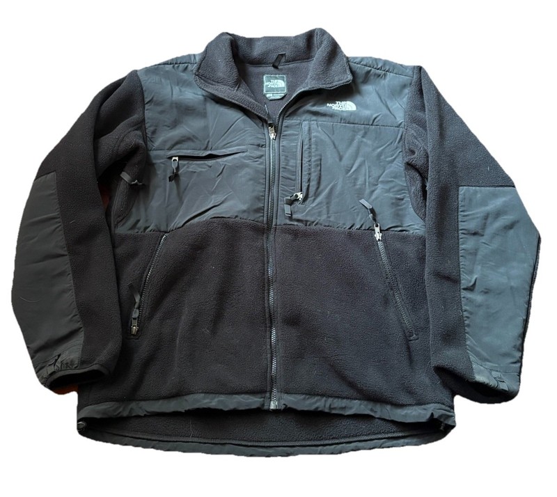 The North Face Denali Jacket Mens Size L Black Fleece Full Zip Polartec
