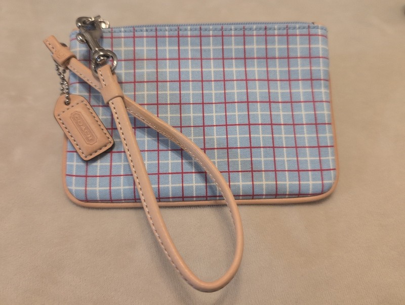 Vintage Coach Tattersall Plaid Wristlet gallery