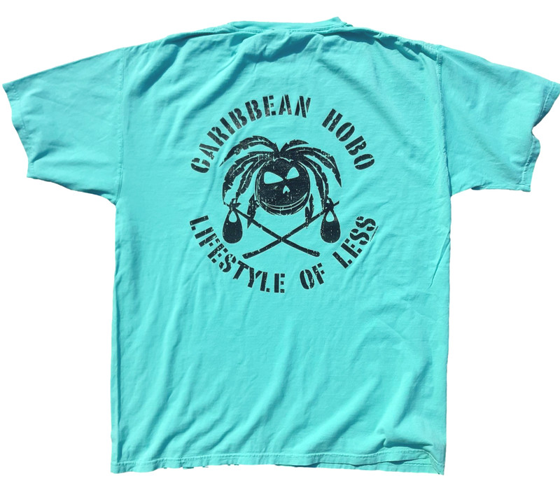 Caribbean Hobo black Coconut Head Lifestyle of Less T-shirt Key West Rum shirt