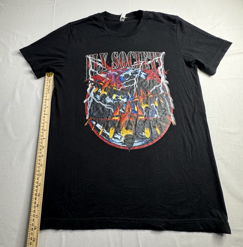 Bella+Canvas Men’s Fly Society Graphic T-Shirt Black Size M gallery