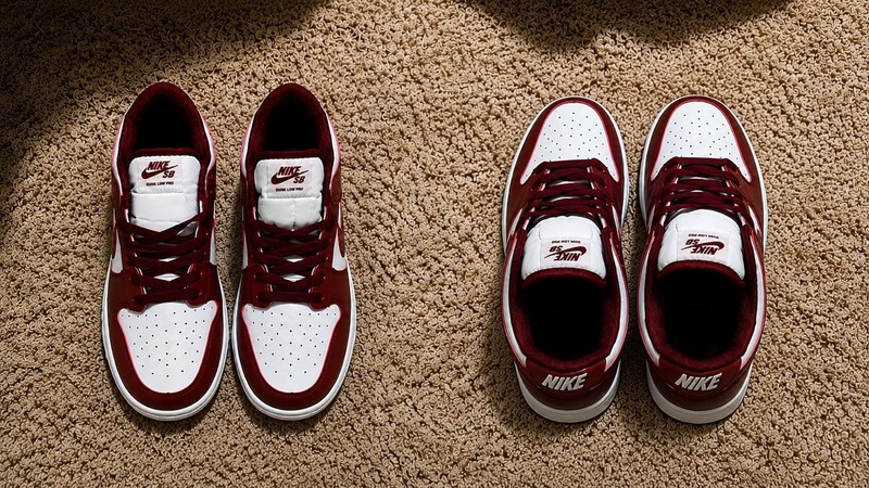 Nike Red And White Shoes