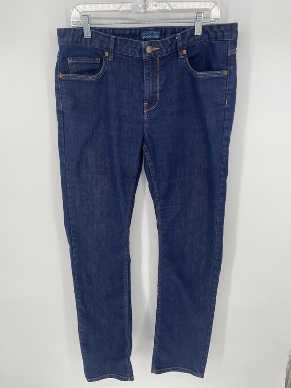 Patagonia Women’s Jeans 31 Organic Cotton Blue Straight 35-36” X 31” See Picture