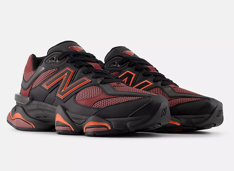New Balance 9060 Black Red U9060BLA Size Men's Brand New gallery