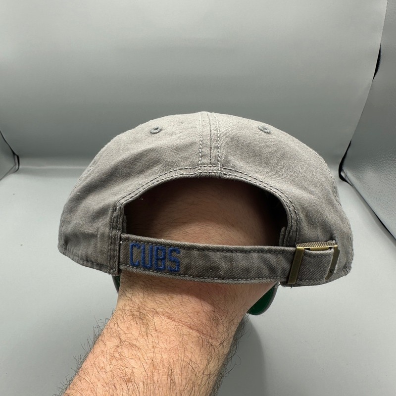 47 Brand Chicago Cubs Hat Mens Gray Clean Up Adjustable Walking Bear MLB Cap gallery