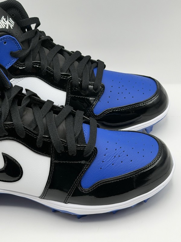 Nike Air Jordan 1 Mid Football Cleats Game Royal Blue Men's Size 9.5 FJ6805 401 gallery