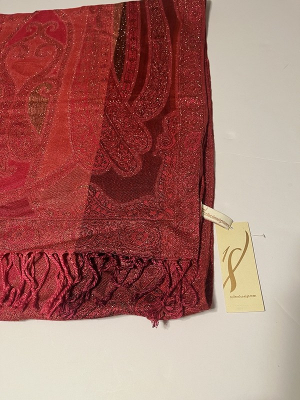 Collectioneighteen Scarf for Women Red Color 75in length 22in wide New gallery