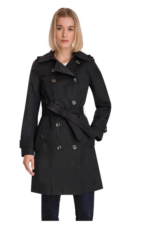 London Fog Trench Coat (L722433H93) Black-Size M