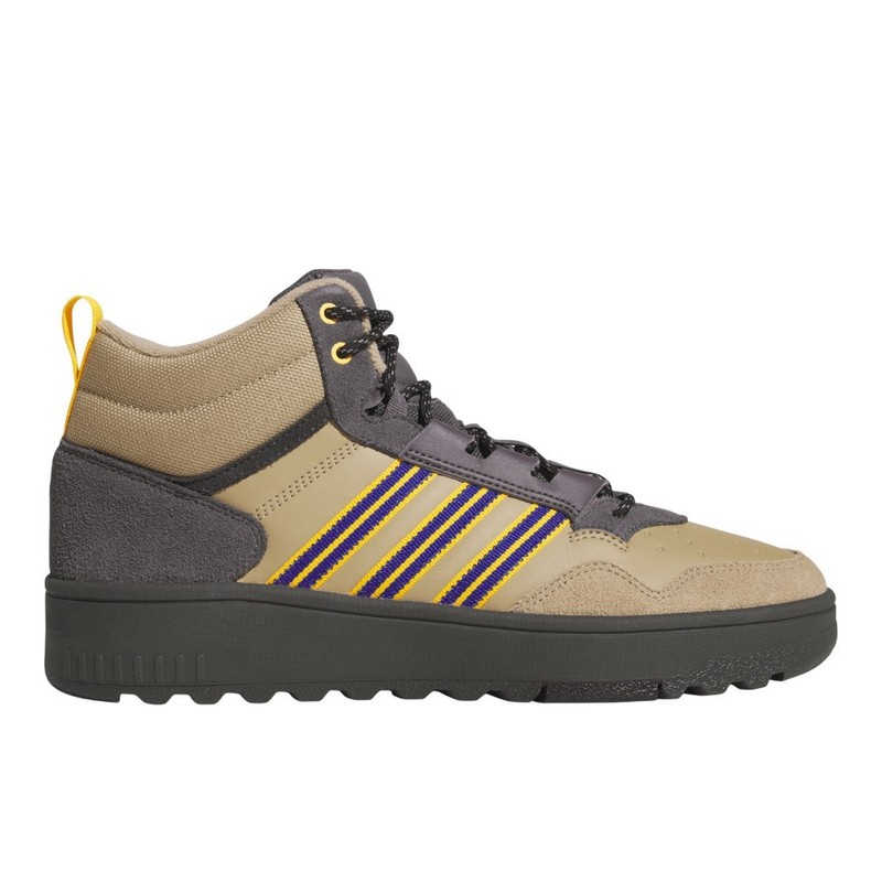adidas Hoops 4.0 Mid Winterized Lace Up Mens Beige Sneakers Casual Shoes JR6704