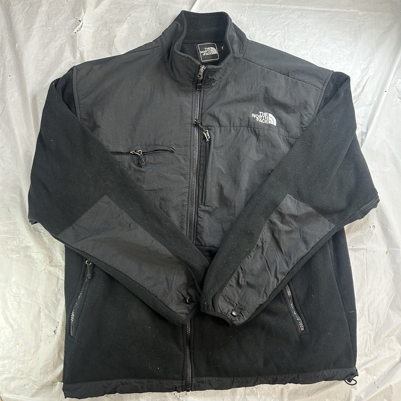 The North Face Denali Jacket Mens XXL Black Polartec Fleece Full Zip Outdoor
