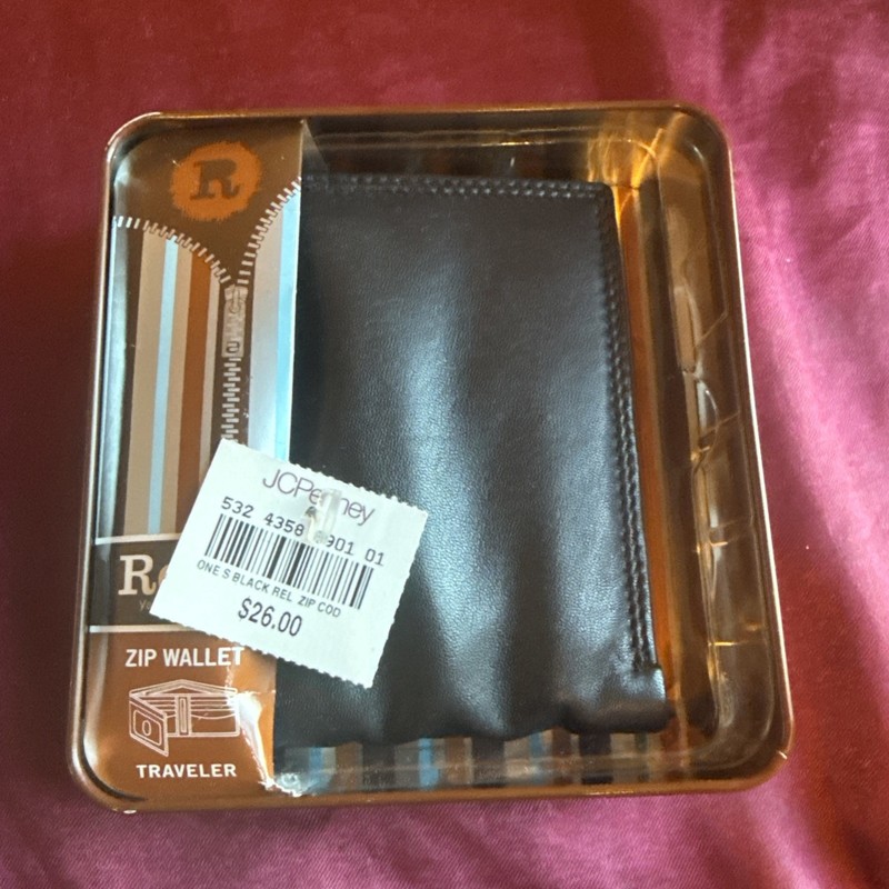 2012 Relic Traveler Men’s Bi Fold Wallet Brown Leather New with Tags