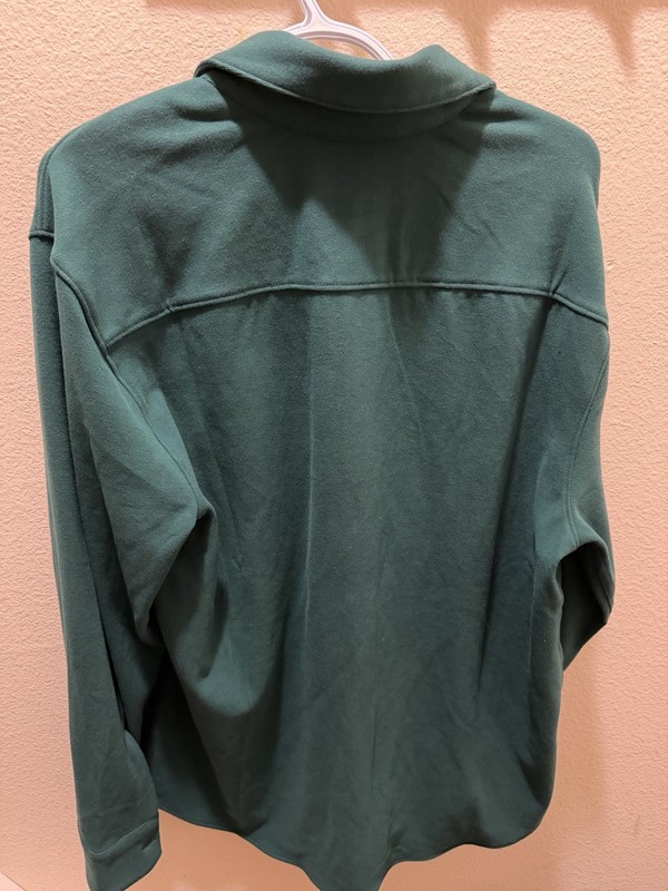 Duluth Trading Co Men’s M Green Fleece Button-Up Shirt Jacket Standard Fit gallery